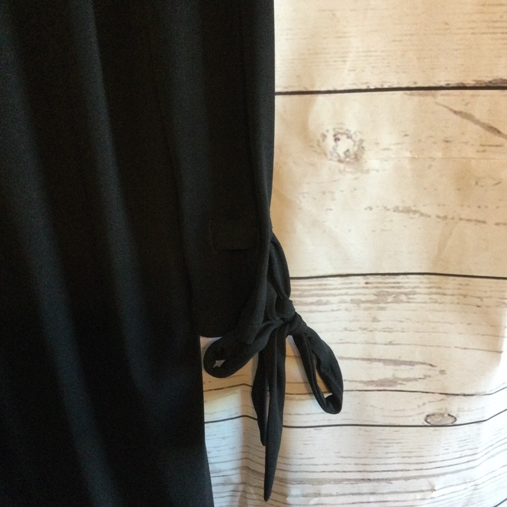 Michael Kors NWT Elegant Black Rhinestones Long Sleeve Party Wedding Dress Large - Picture 4 of 9